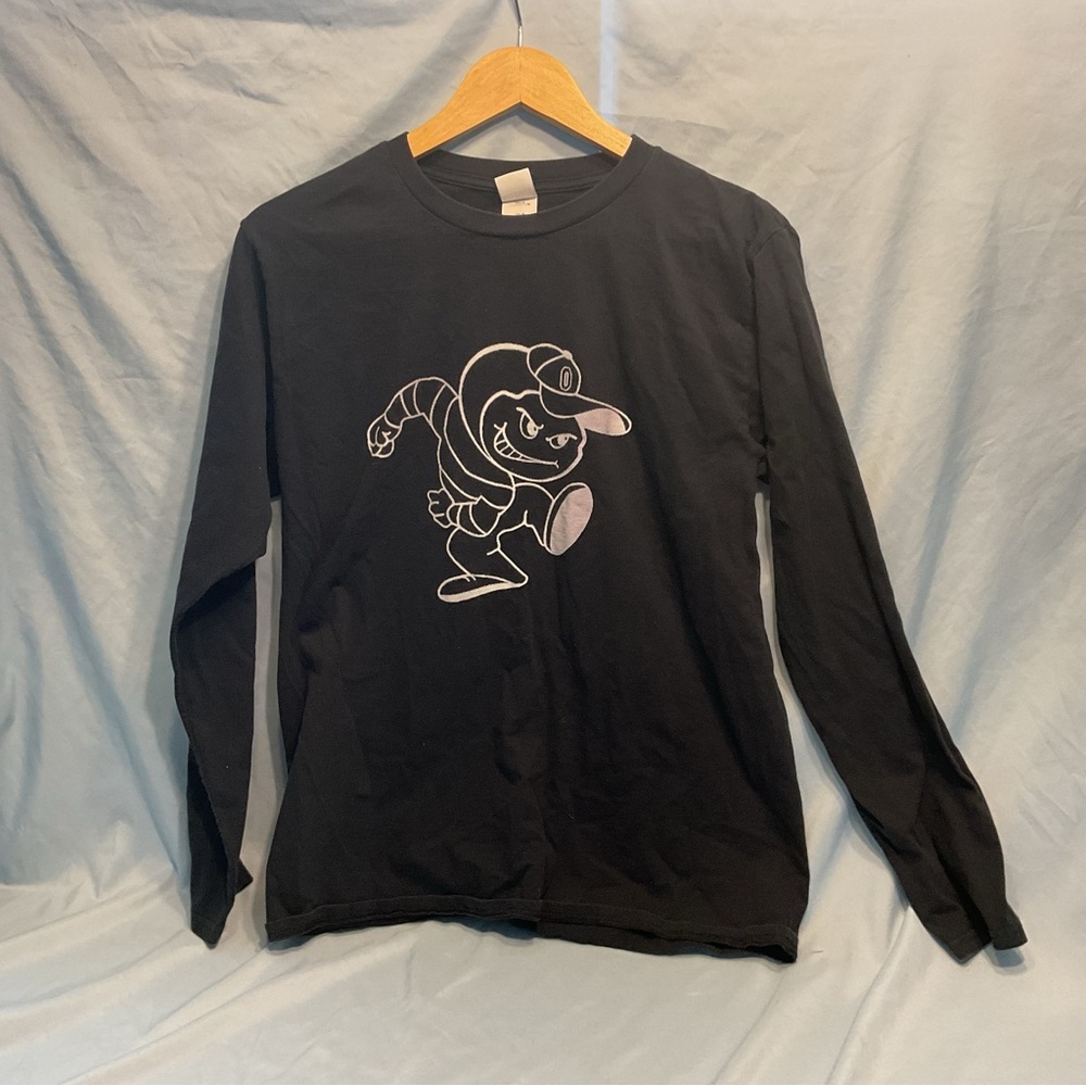 Black Long Sleeve Shirt with Ohio State University Graphic